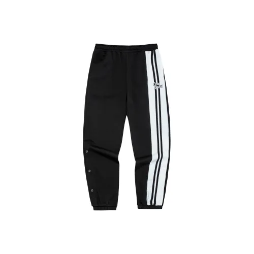 Erke Тренировочные брюки Женские Глубокий черный Истинно белый