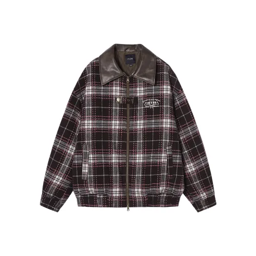 I'M ONE Укороченная куртка женские розовый кофе клетка