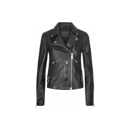 ALLSAINTS Черные Женские Кожаные Куртки
