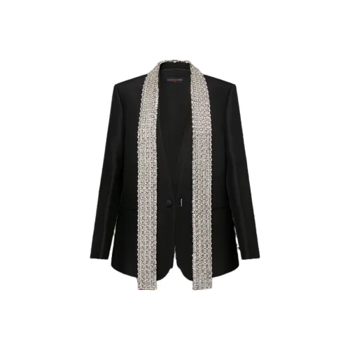 LOUIS VUITTON Бизнес-костюм Пальто Женское Черное