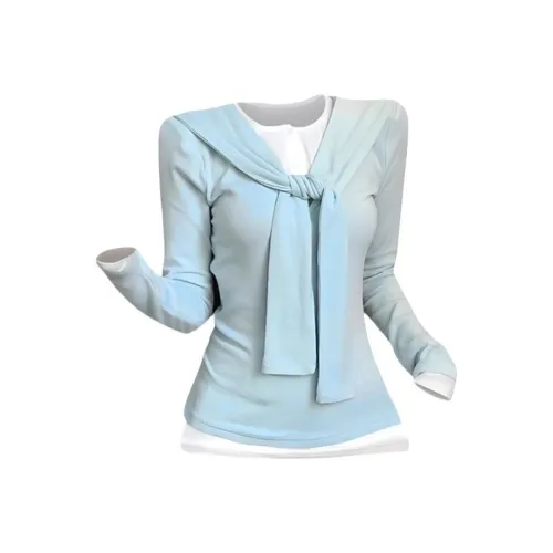 TIBINB Синий Женские Трикотаж