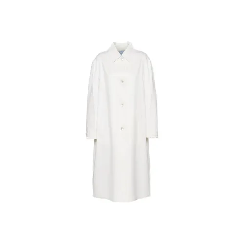 PRADA Праздника Бархат Feel Пальто Женское Белое