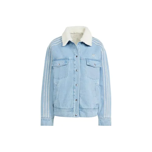 adidas originals Spice Girls series Светло-синий Женские Джинсовые куртки
