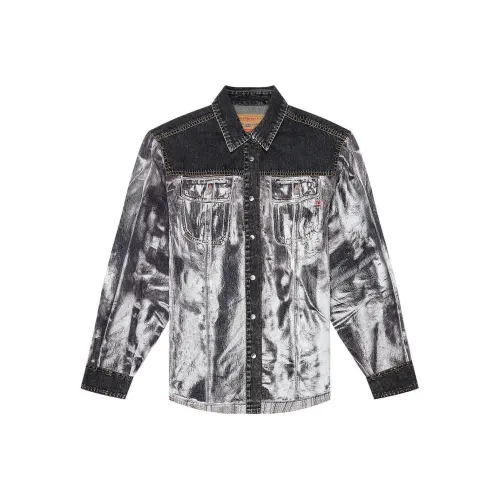 DIESEL Черные Женские Джинсовые Куртки