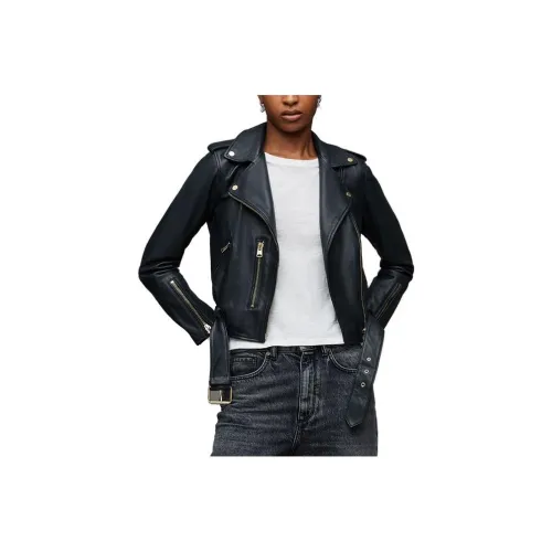ALLSAINTS Черные Женские Кожаные Куртки