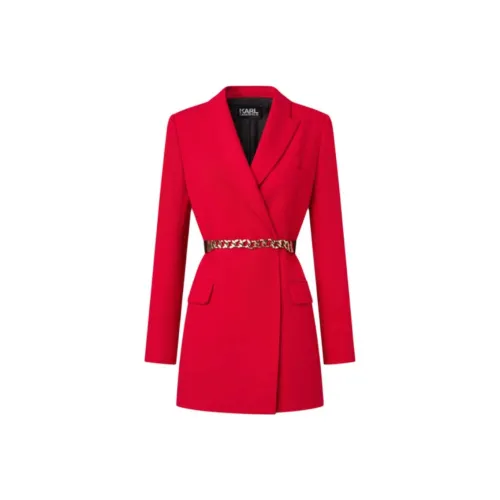 Karl Lagerfeld Бизнес-костюм пальто женское красное