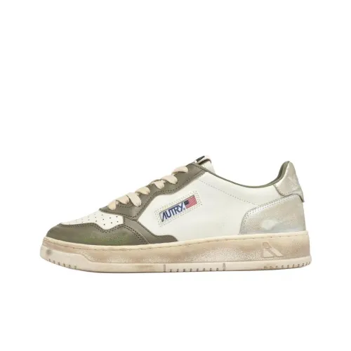 AUTRY Medalist Super Vintage Низкие Кроссовки для скейтбординга Женские Белые Зеленые