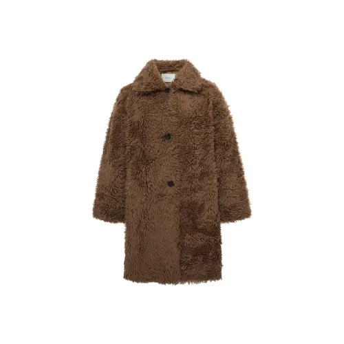 DAZZLE Вельвет Feel Пальто Женское Темный хаки