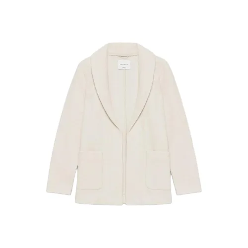 Aritzia FW24 The Group By BABATON Шаль Мериносовая шерсть Ниже Bum Куртка Пальто Женские Heather Bone