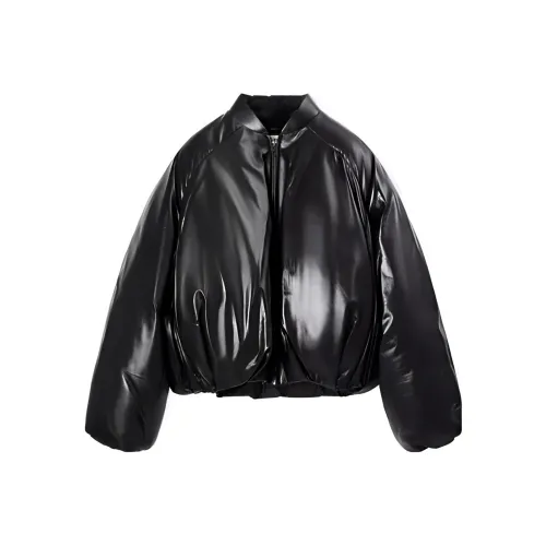 LOEWE Черные Женские Кожаные Куртки