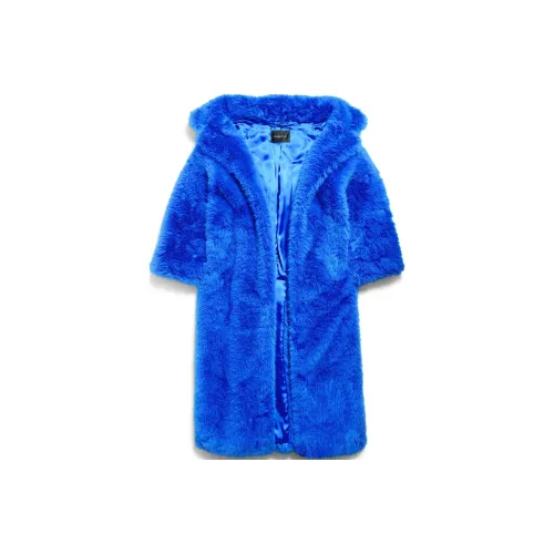 Balenciaga Fur Loose Fit Women's Blue