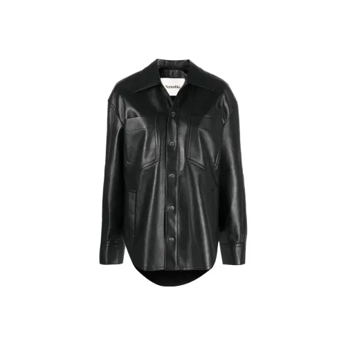 NANUSHKA Черные Женские Кожаные Куртки