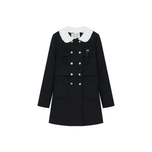 Teenie Weenie Черное Женское Короткое Пальто