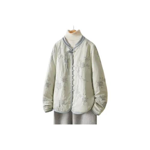 IHIMI Cropped Coat Women's Distant Sky Blue IHIMI Укороченное пальто женское Distant небесно-голубой