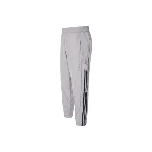 Adidas Вязаные Спортивные Штаны Женские Светло-Серые