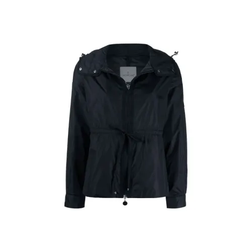 Moncler Темно-синий Женское короткое пальто