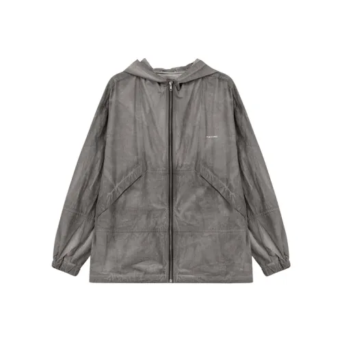 NO ONE ELSE Укороченное пальто унисекс черное серое