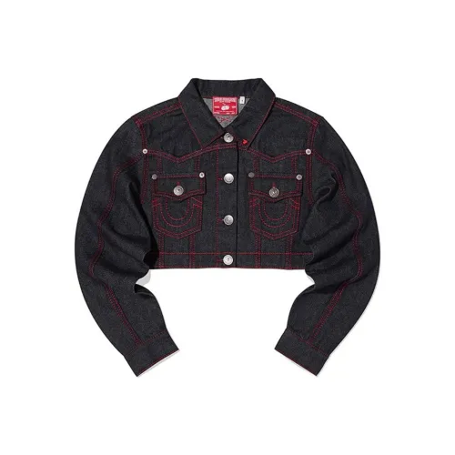 KIRSH X TRUERELIGION SS24 Denim Jacket Women's Red