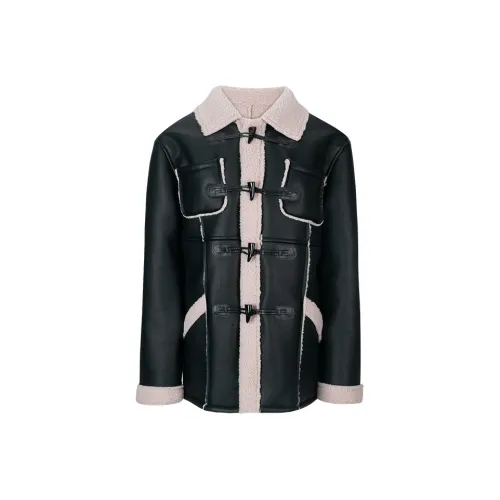 YOUNG KYLIN Кожа Куртка Женская Черная