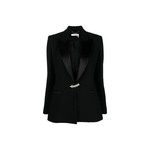 Chloe FW23 Бизнес-костюм Пальто Женское Черное