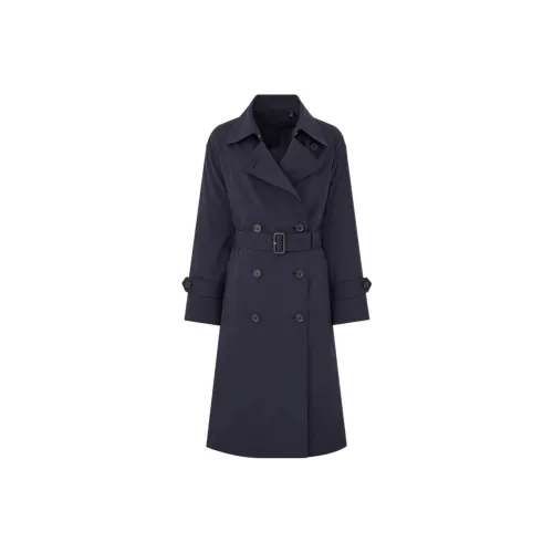 UNIQLO Тренчкот Женский Темно-Синий