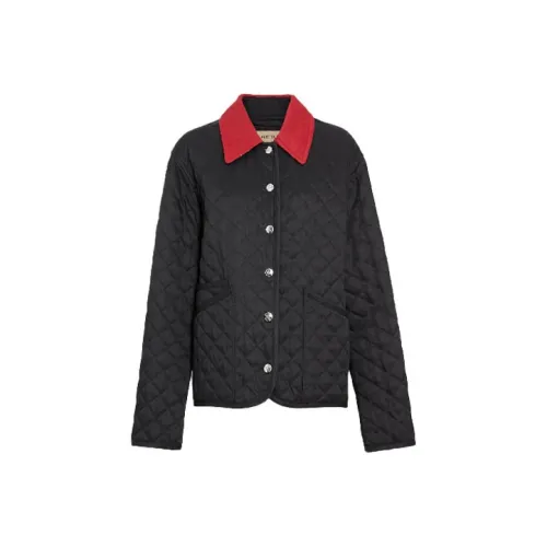 Burberry Хлопковый пуховик женский черный