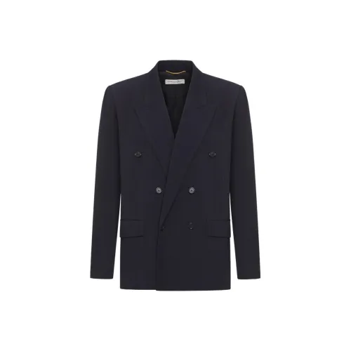 SAINT LAURENT Бизнес-костюм женский синий