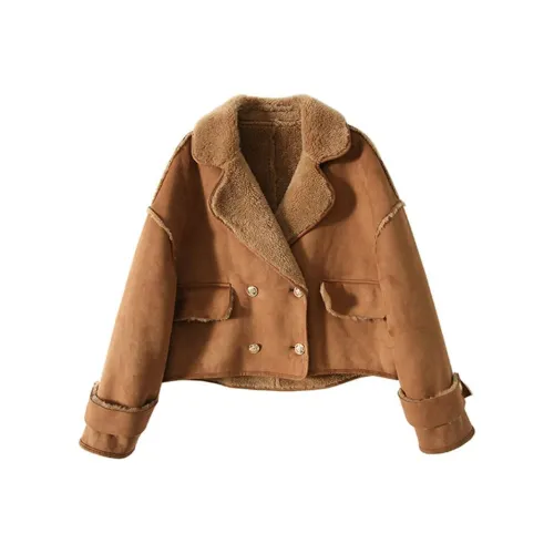 Kele Coco Мех Женский Карамельный Кофейный