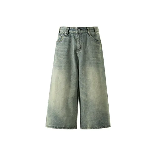 OULUDE Мужские джинсовые шорты