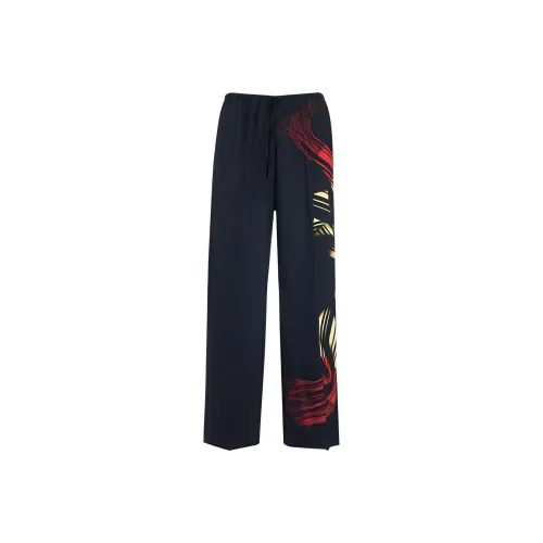 DRIES VAN NOTEN Черные Женские Повседневные Брюки