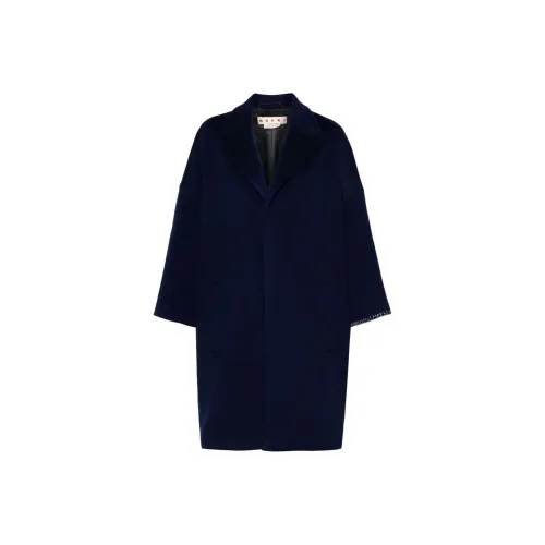 MARNI Темно-синий Женское Пальто