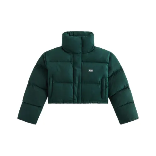 Kith Зеленое Женское Короткое Пальто