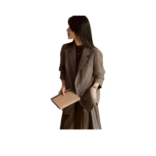 XWI Бизнес-костюм женский цветочный кофейный