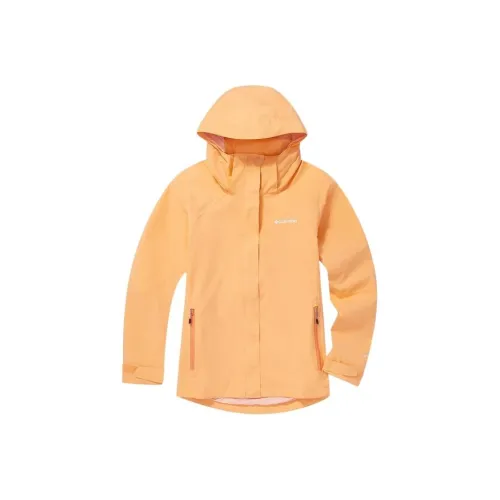 Columbia совместный бренд Поход Водонепроницаемый Ветровка Женские Апельсин