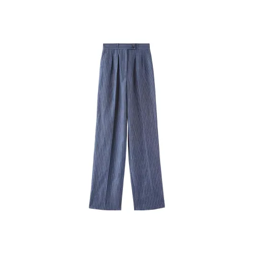 Loro Piana Синие Женские Повседневные Брюки