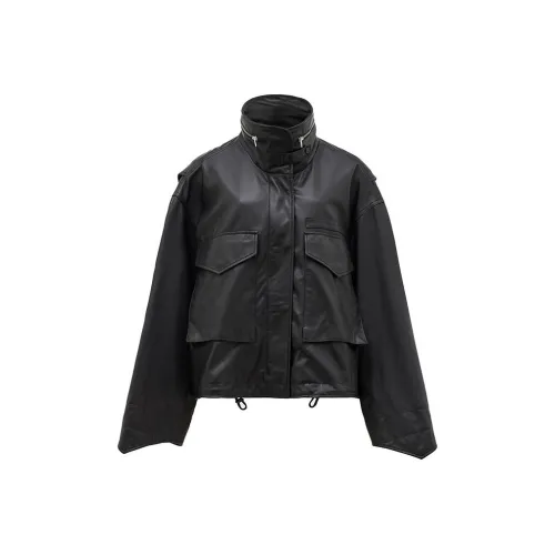 ALLSAINTS Черные Женские Кожаные Куртки