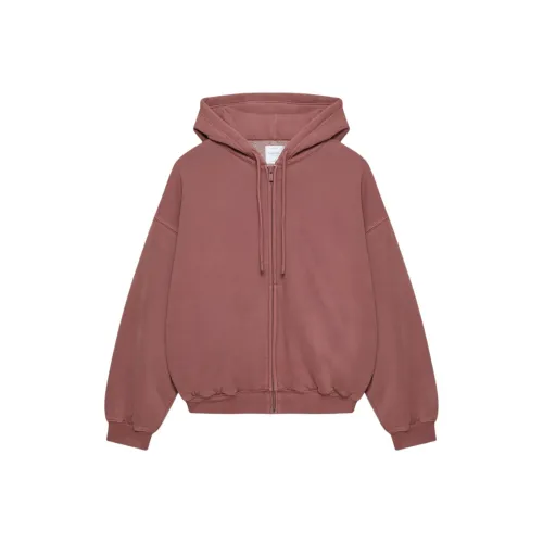Aritzia Cozy Sweatfleece Mega Zip Hoodie Толстовка Женская Выцветший OPERA Розовый