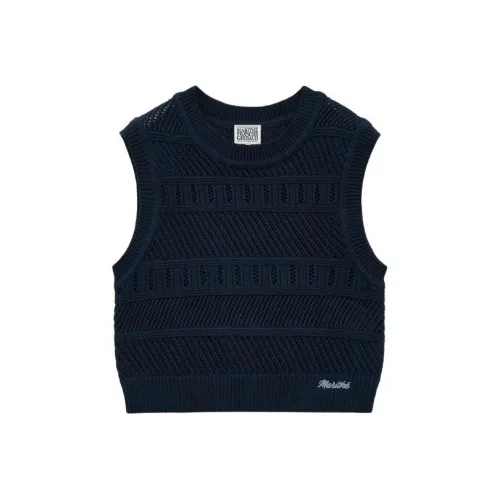 Marithe Francois Girbaud SS24 Жилет Женские Темно-морской Синий