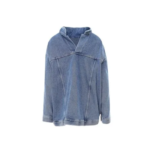 BALENCIAGA Синие Женские Джинсовые Куртки