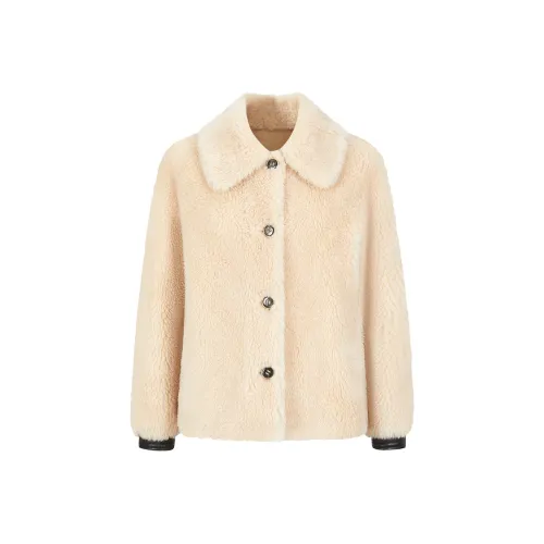 JZ. ANNAKRO Бежевое Женское Пальто