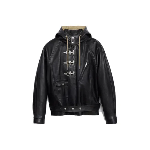 CELINE FW21 Кожа Куртка Женская Черная