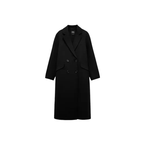 ZARA Черное Женское Пальто