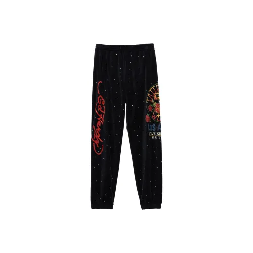 Ed Hardy Черные E1ODW030 Женские Повседневные Брюки