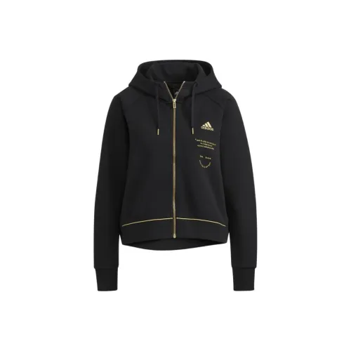 Adidas Черное Женское Короткое Пальто