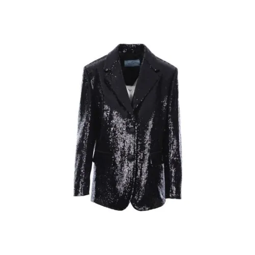 PRADA Бизнес-костюм Пальто Женское Черное