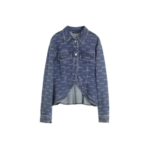 Elle Синий Женские Джинсовые Куртки