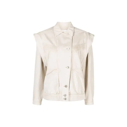 ISABEL MARANT Бежевые Женские Джинсовые Куртки