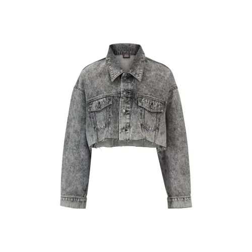 HUGO BOSS Серые Женские Джинсовые Куртки