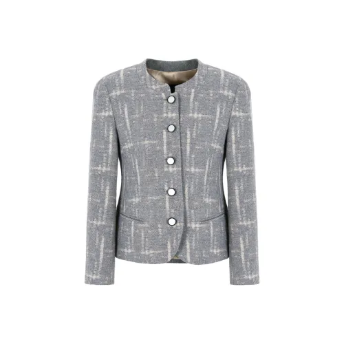 EMPORIO ARMANI Бизнес-костюм Пальто Женское Серое