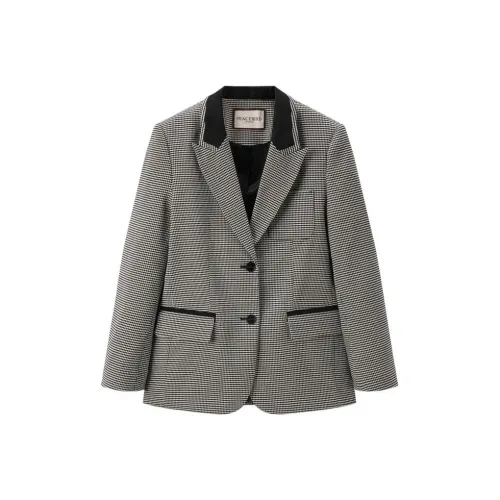 PEACEBIRD Черный рисунок Женские офисные костюмы